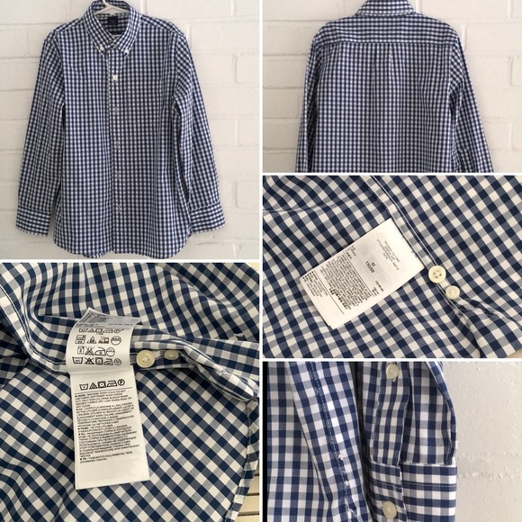 set of boys classic gap checked buttondown shirts size 10-12 - Picture 4 of 4